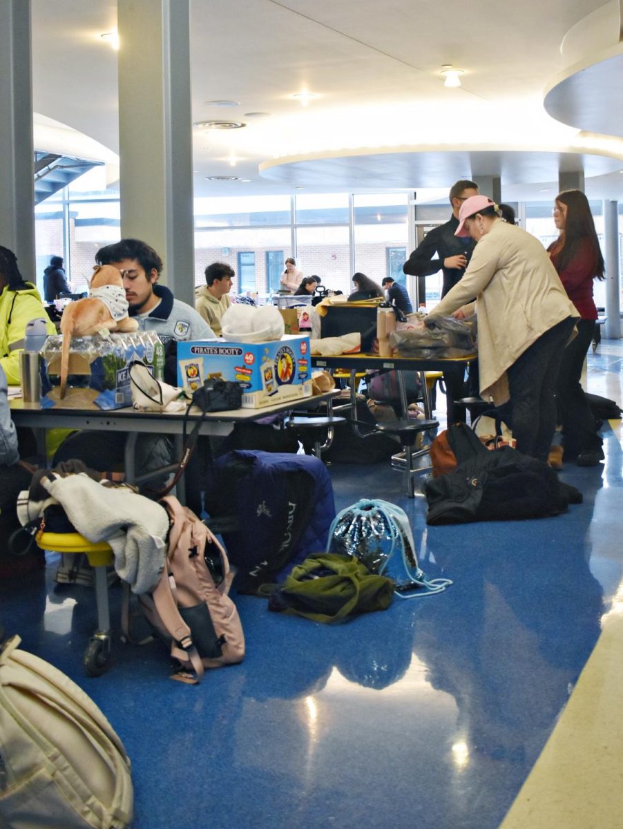 Many were practicing speeches in the cafeteria, known as the lobby for the speech contestants, some practiced talking to the wall and others practiced in front of each other, the stakes were high. 