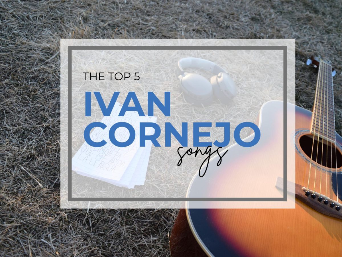 A notepad with handwritten lyrics rests in the grass as guitar chords are practiced nearby on Feb. 25, 2026.