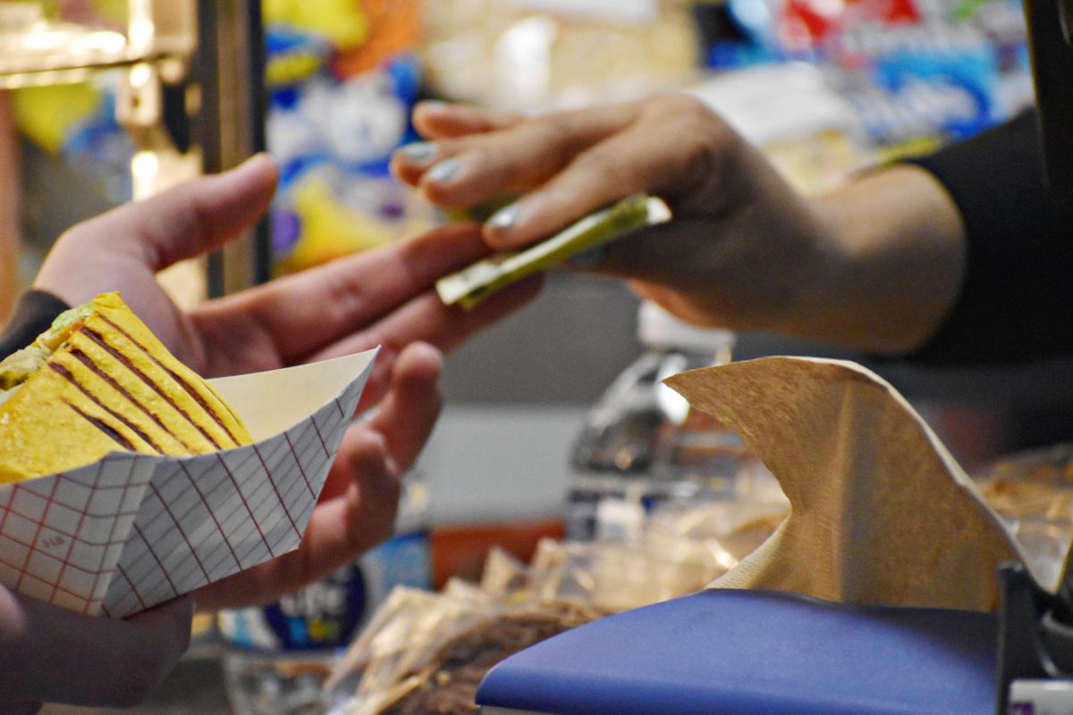 Students deal with the high prices on lunch items in the cafeteria in Feb. 2026. 