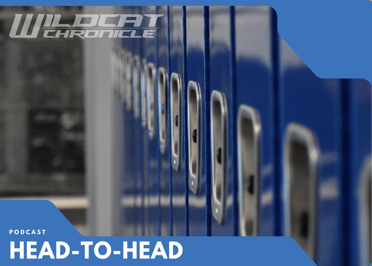 Lockers line the English hallway at West Chicago Community High School - but are students using them?