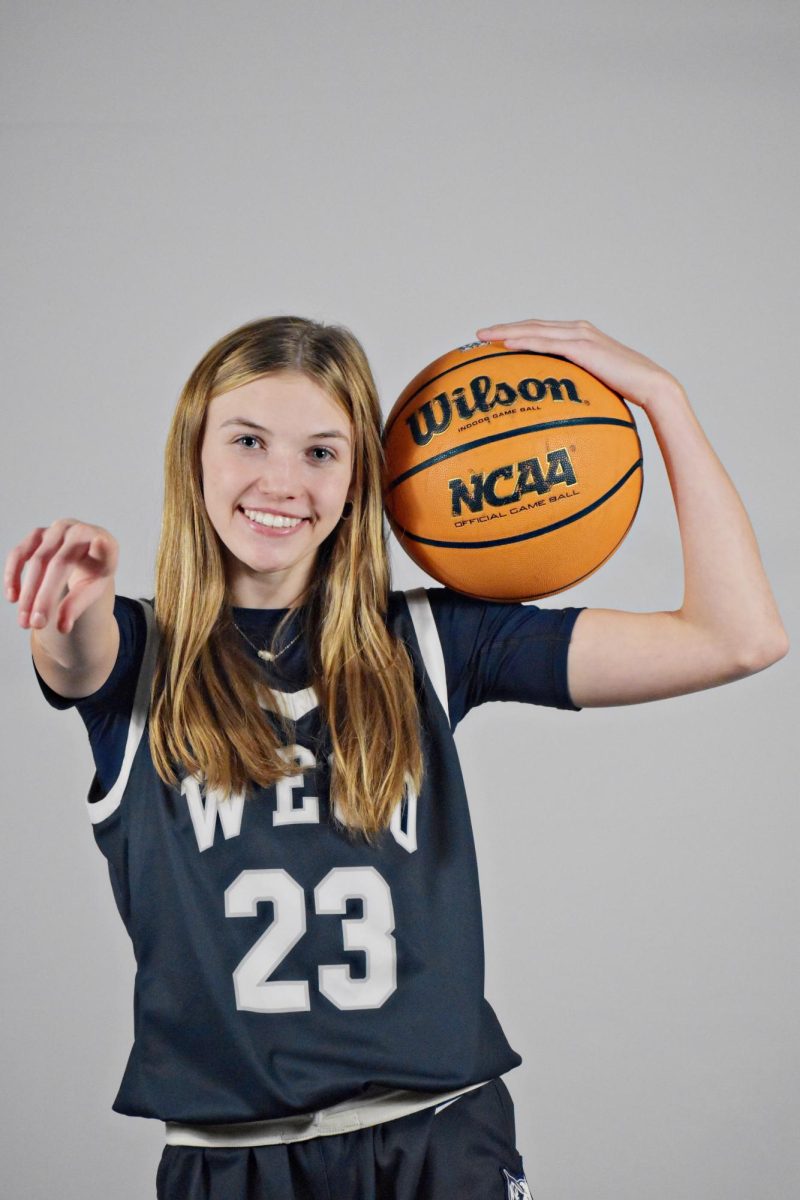 Sophomore Mckenzie Hanrahan poses during the Wildcat Chronicle’s Winter Media Day. Hanrahan leads the girls’ basketball team in scoring with 382 points and continues to play a major role in the Wildcats’ offense.
