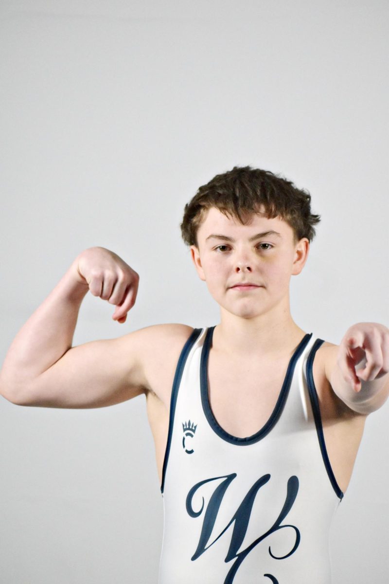 Freshman Jace Serpa poses during the Wildcat Chronicle’s Winter Media Day. Serpa placed first in the 120 lb. weight class at the Upstate Eight Conference and continues to emerge as a leader in the wrestling program.