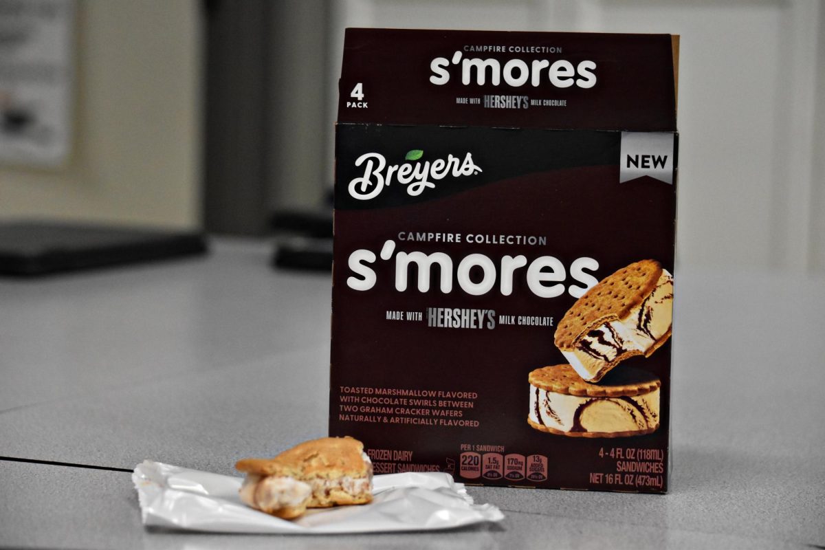 Where there's smoke, there's fire. S'mores bars are encapsulated in a simple brown box with eye-catching letters
