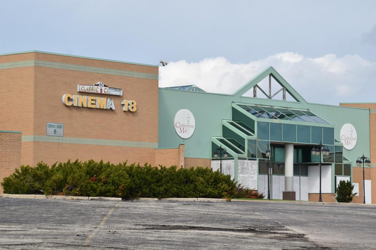Charlestowne Mall in St Charles, abandoned side next to the current open business Cinema 18 on April 15. 
