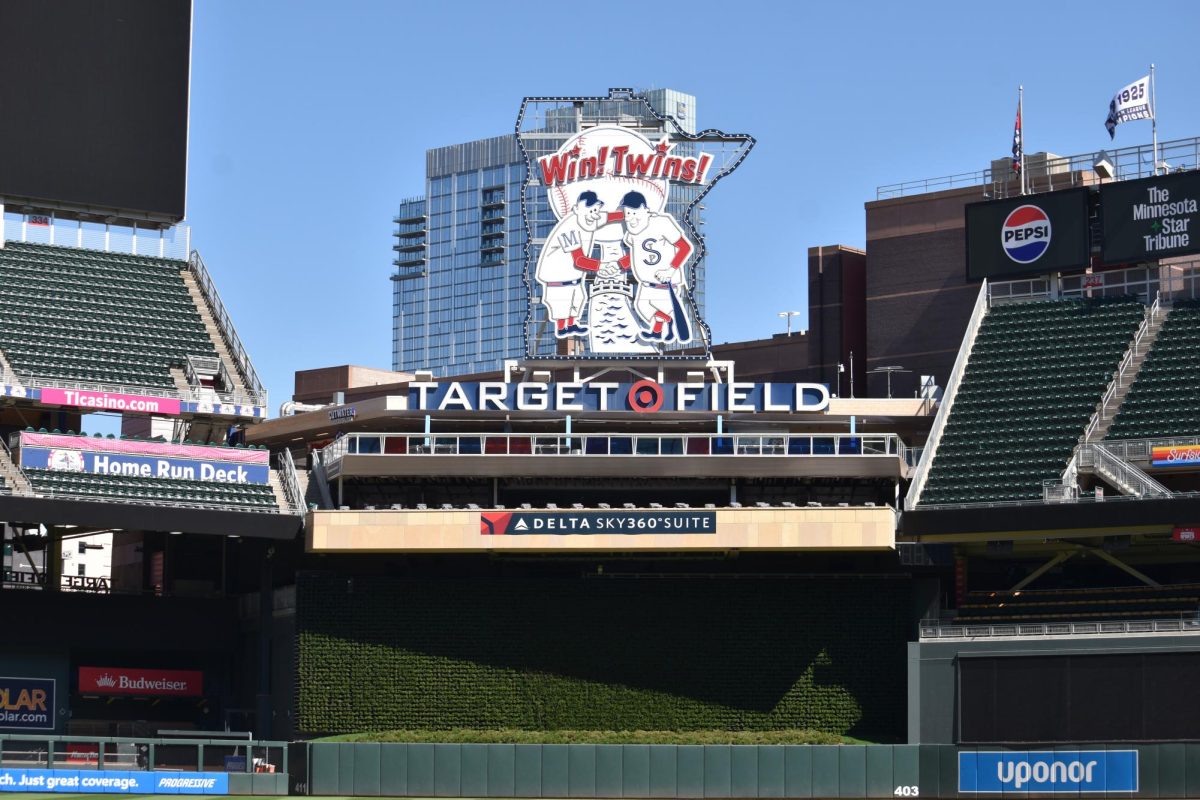 From the green outfield wall to the towering ‘Win! Twins!’ sign above, every corner of Target Field tells a story of baseball, celebration, and unforgettable moments in the heart of Minneapolis.