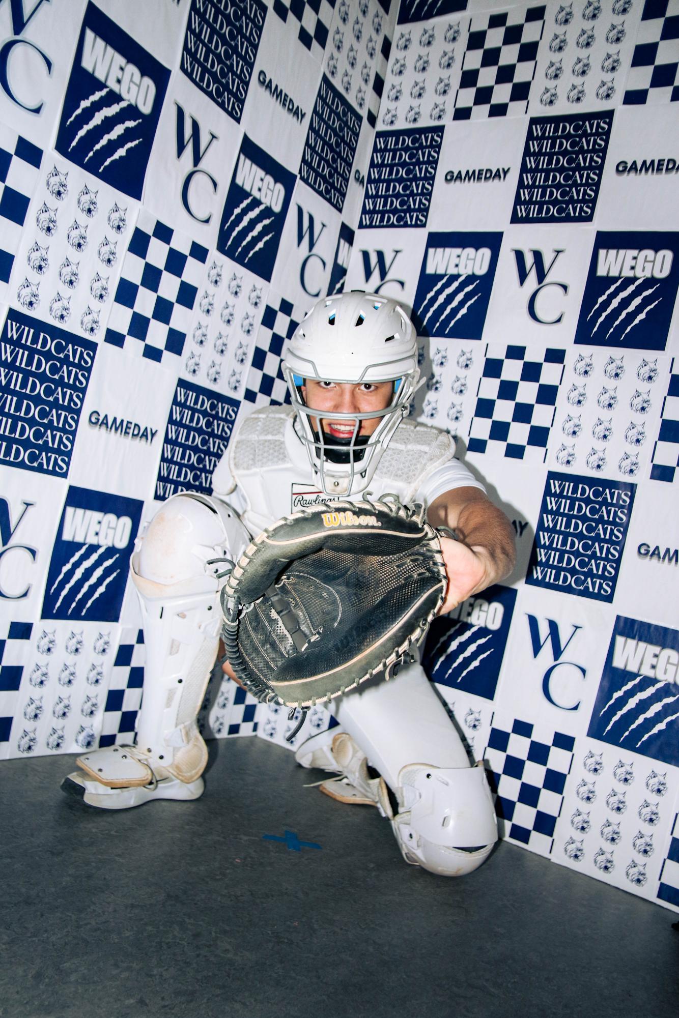 Varsity catcher Lucas Wheat gears up during Media Day. Jason Thunberg’s audio piece explores the mental side of baseball, from handling failure to staying mentally locked in during games.